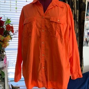 Lauren - Ralph Lauren Orange Button Up